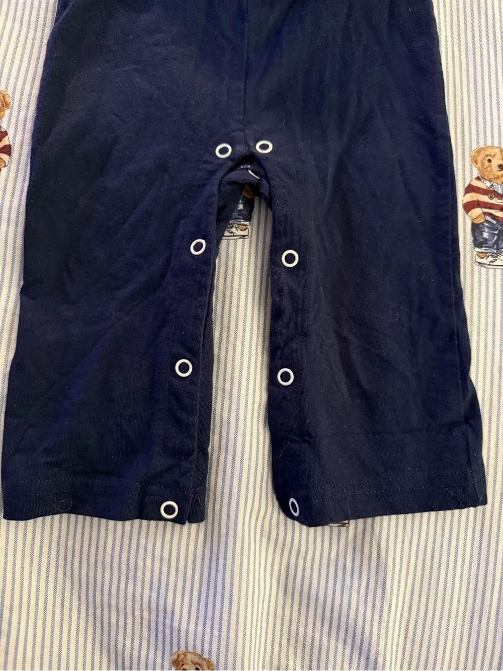Knuckleheads Little Threads Navy Infant Mechanics Overalls…18-24 Months